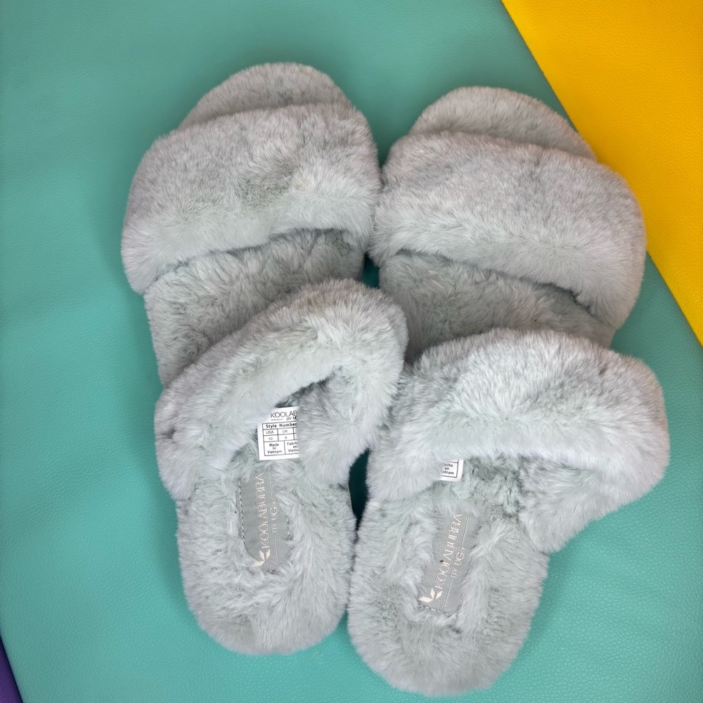 Koolaburra by UGG Faux Fur Slippers Women’s Size 10 - Picture 6 of 16